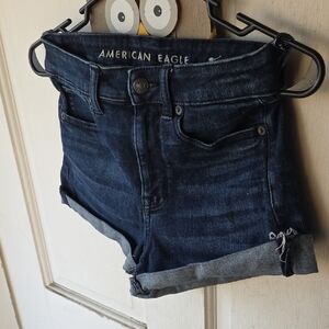American Eagle Outfitters Women's Deep Indigo Jean Shorts Size 2